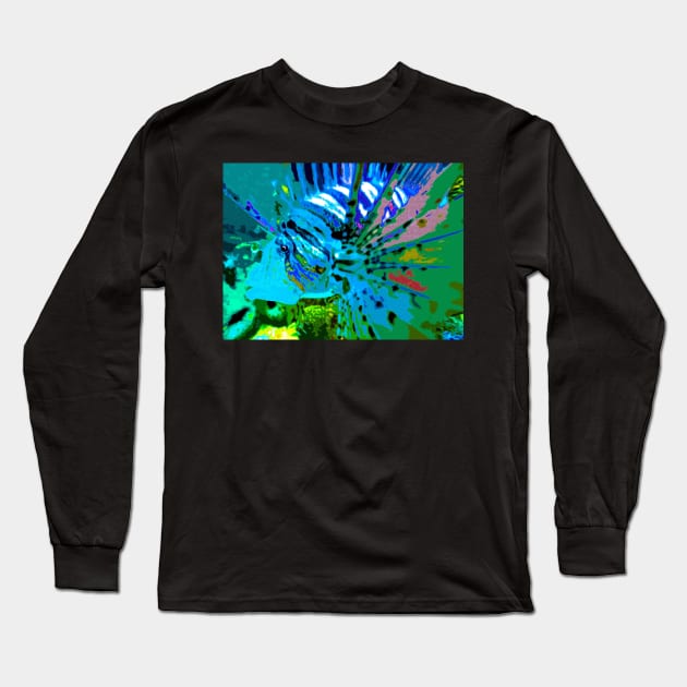 Lion Fish Long Sleeve T-Shirt by dltphoto